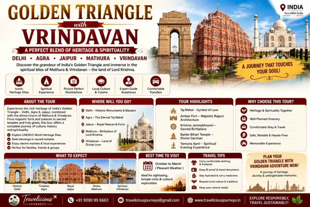 Golden Triangle With Vrindavan 2026: The Ultimate Travel Guide