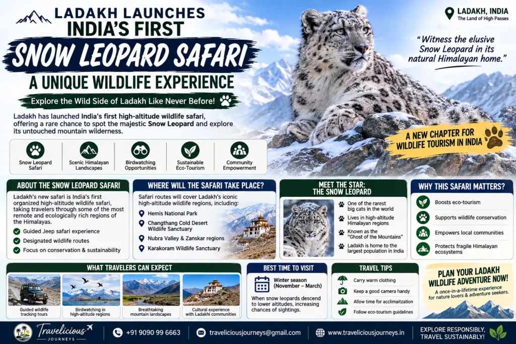 Ladakh Launches India’s First Snow Leopard Safari: A Unique Wildlife Experience