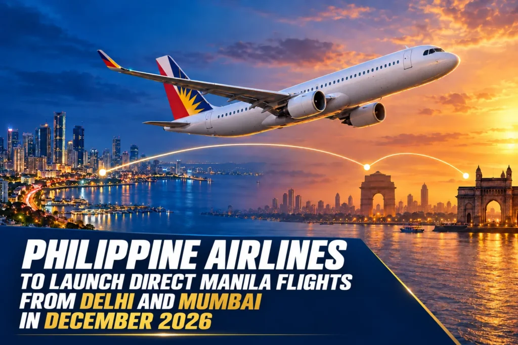Philippine Airlines to Launch Direct Manila Flights from Delhi and Mumbai in December 2026