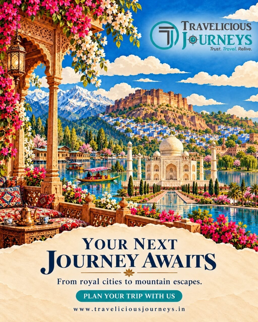 Instagram post from traveliciousjourneys. This post is in position 4.
